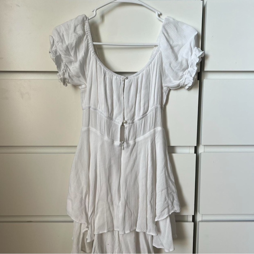 White Ruffle Dress - Picture 2 of 6